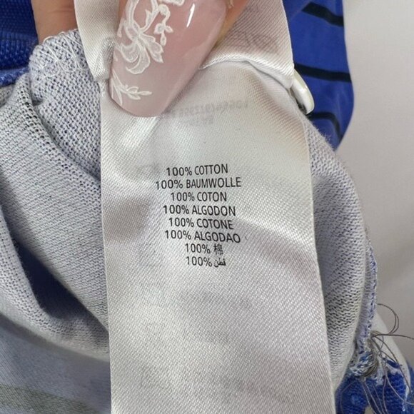 Gant by Michael Bastian Stripe Polo Shirt Blue White Men Size Medium - Picture 7 of 7